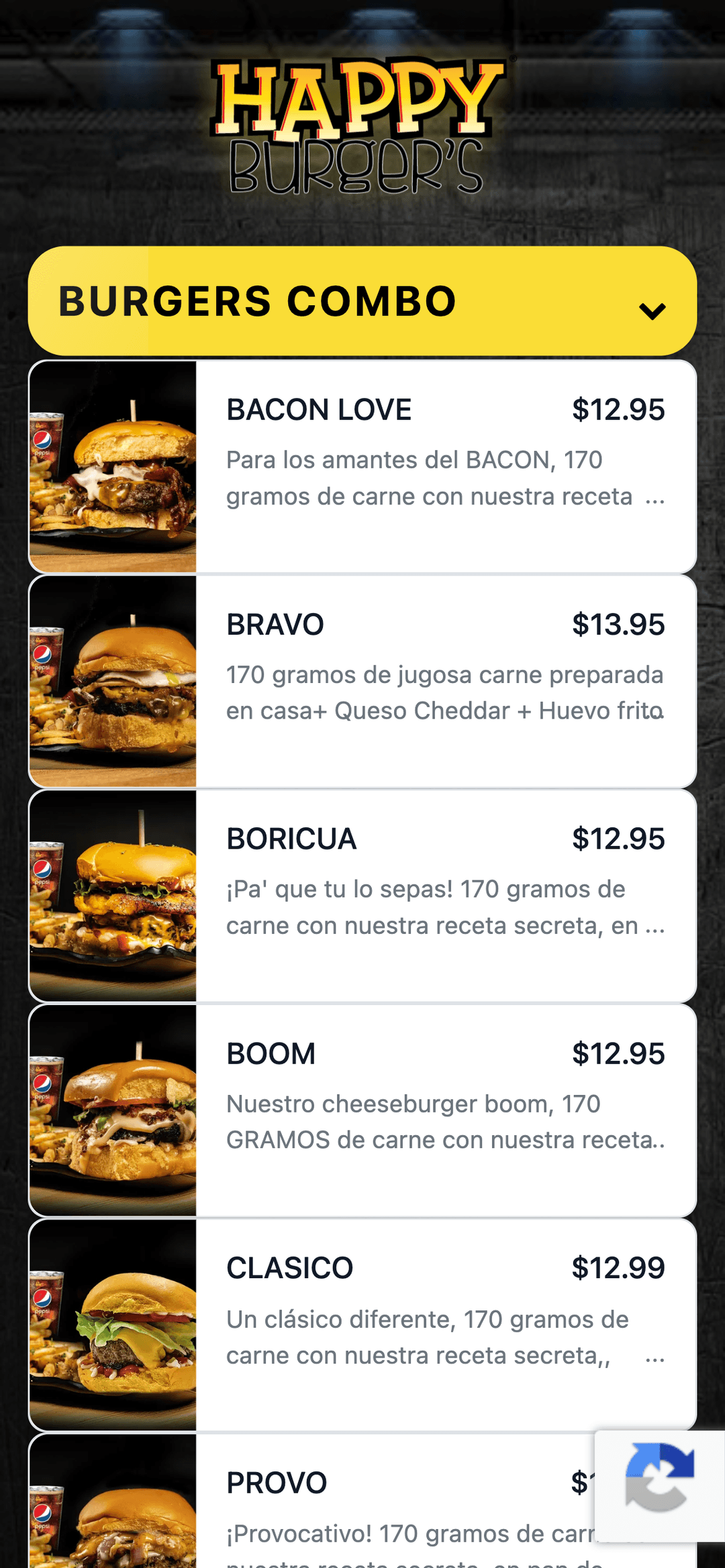 Ogent ordering portal screenshot