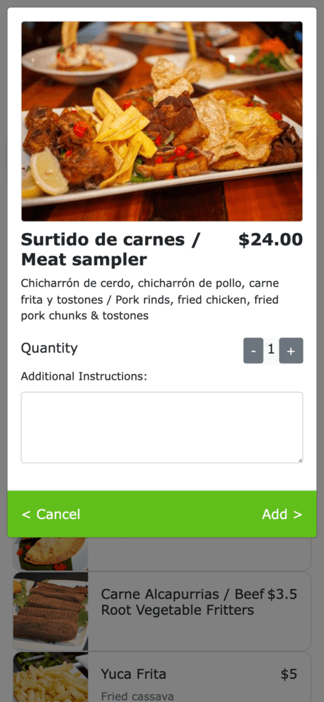 Ogent ordering portal screenshot