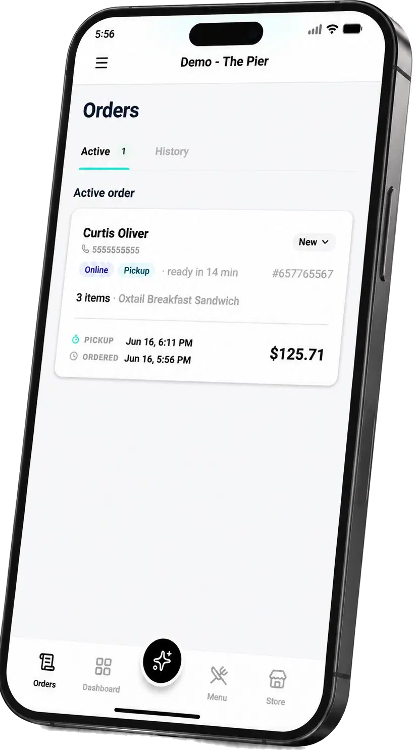 Ogent Merchant app for restaurant managers